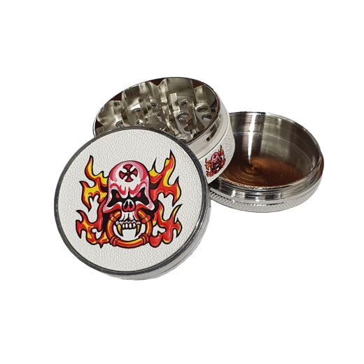 Buddies Leather Skull Metal Alloy Grinder