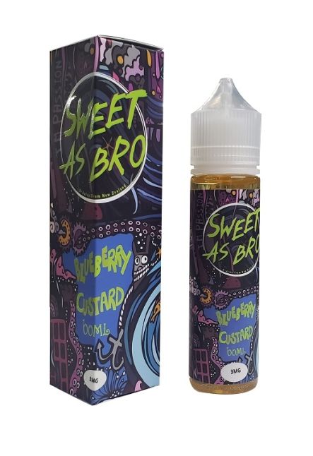 60ml Sweet As Bro 3MG: Blueberry custard Flavour