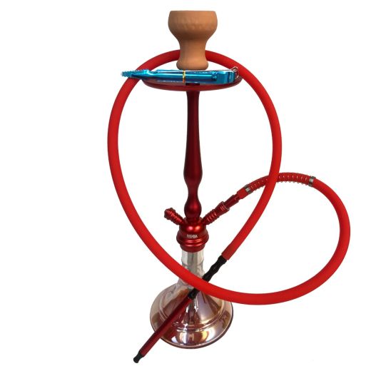 Red Medium Aluminum Hookah