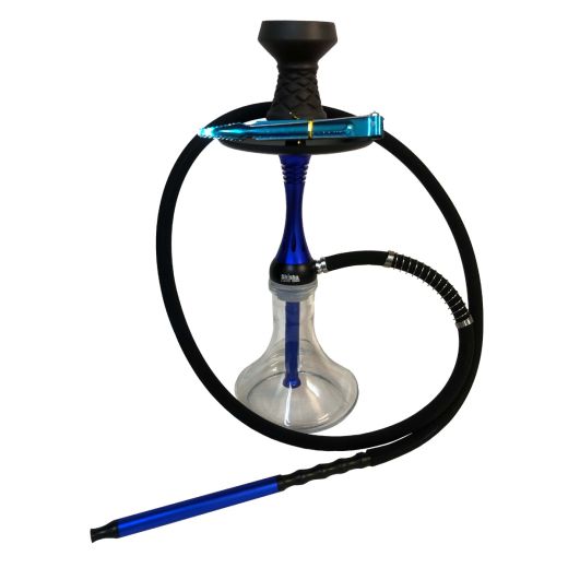 Blue Medium Aluminum Hookah