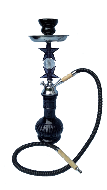 Star Red Medium Hookah Pipe - Single Hose 