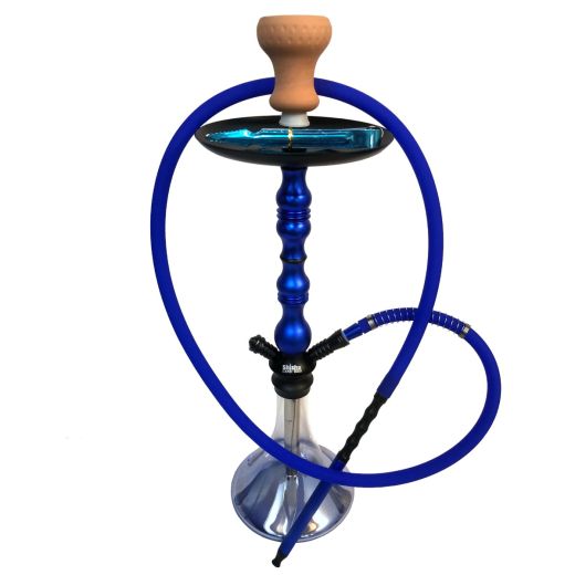 Blue Medium Aluminum Hookah