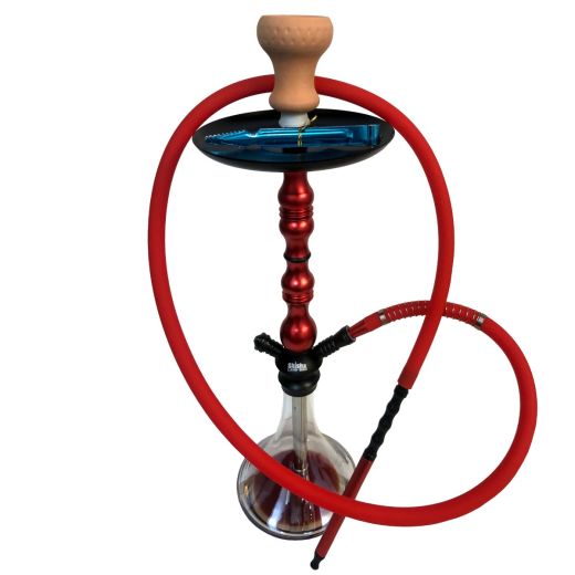 Red Medium Aluminum Hookah