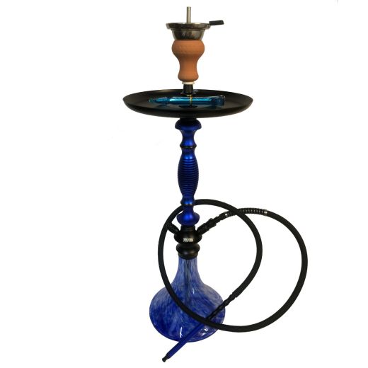 Blue Large Aluminum Hookah and Charcoal Holder